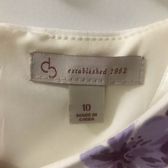 Dressbarn | White & Purple Floral Dress - Picture 7 of 7